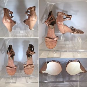 Nine West Gold Wedge Sandal